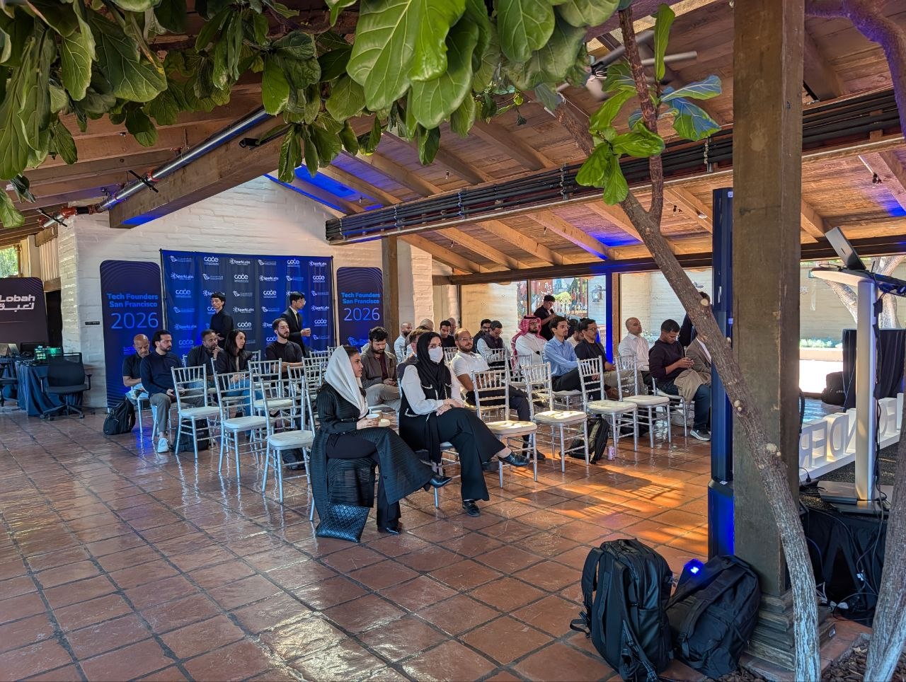 Saudi startup founders and tech delegation attending Tech Founders San Francisco 2026 pitch session